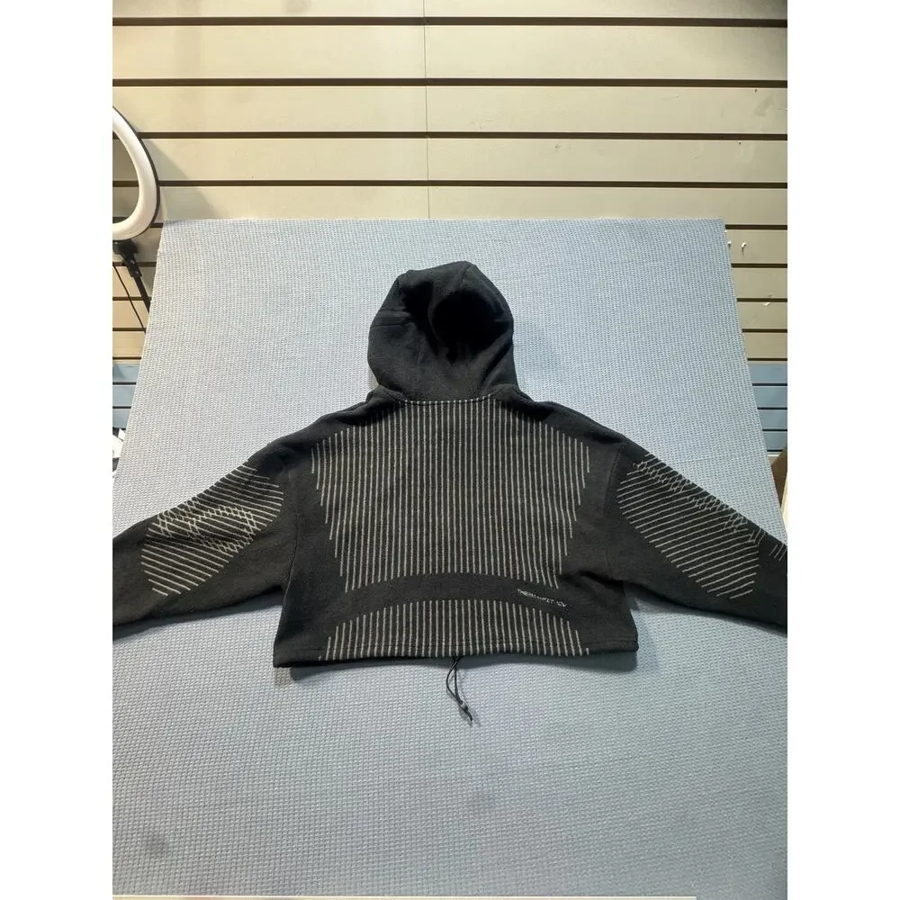 Nike Pro Therma-FIT ADV Cropped Fleece‎ Hoodie Women's Sz S Black Brand New